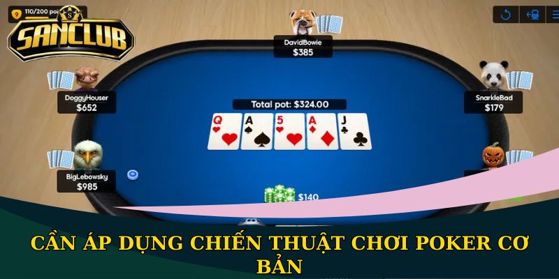 Mẹo đánh bài Poker tăng khả năng thu lời lớn khi tham gia 2 Cần áp dụng chiến thuật chơi Poker cơ bản